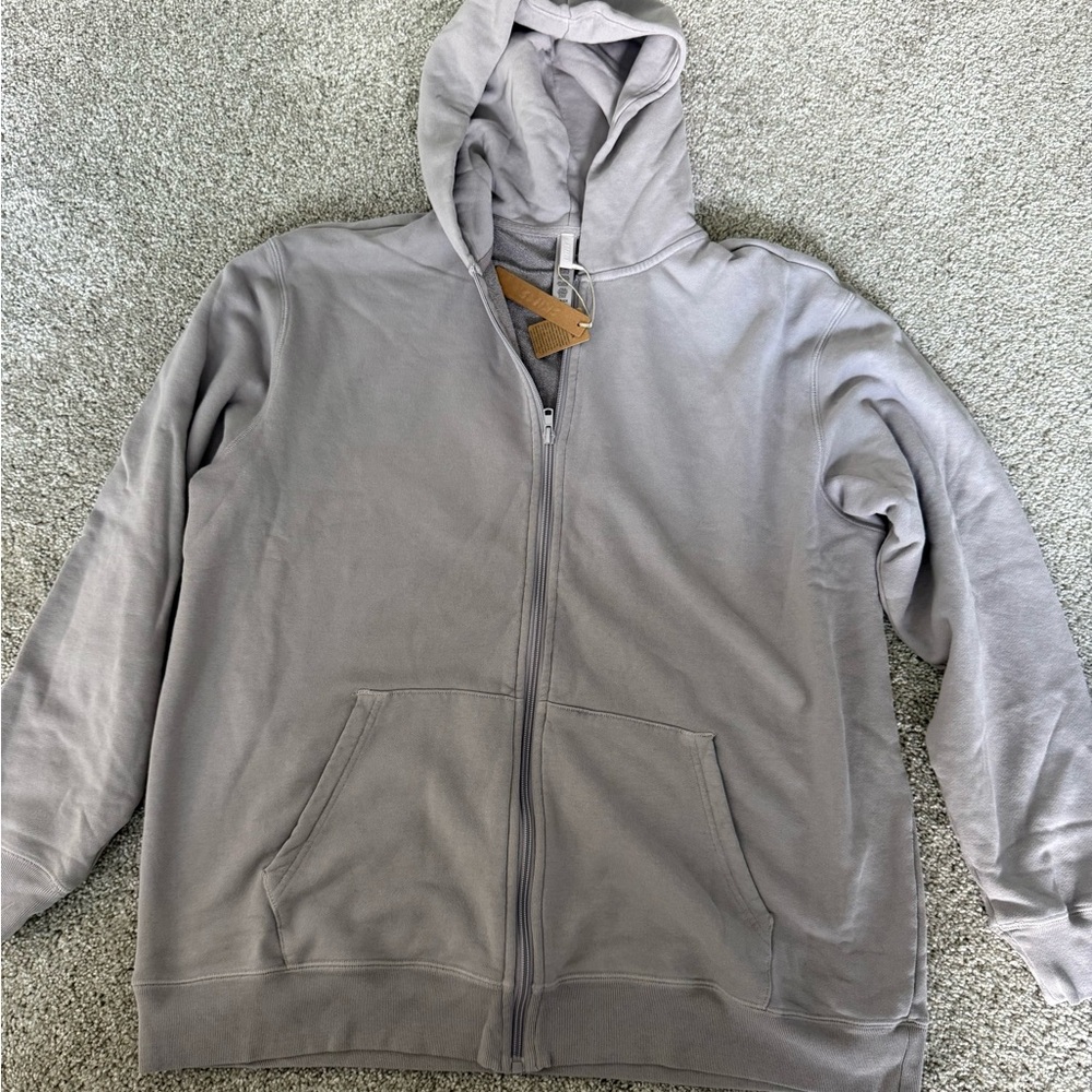 SKIMS Oyster Zip-Up Hoodie